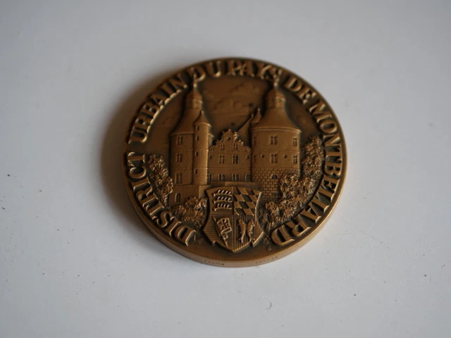medaille bicentenaire rattachement montbeliard france gaillard balme bronze