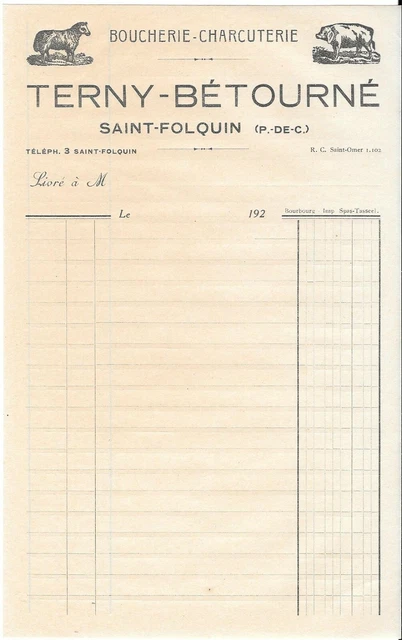 Ancien Menu Publicitaire SEVE FOURNIER – VIERGE – Années 1920 – Document Publicitaire