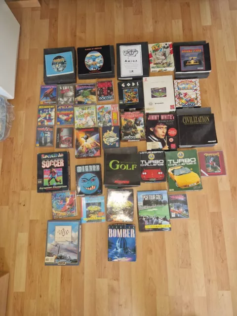 Vintage Commodore Amiga Games Bundle Assortment/ Retro Video Games.