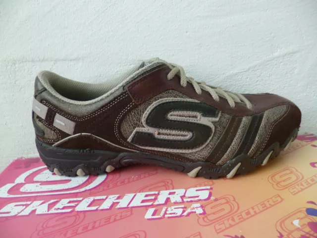 Skechers slipper sneakers scarpe sportive scarpe basse marrone NUOVE! 2