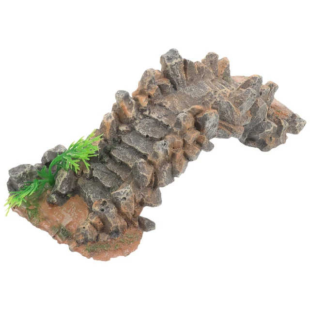 Miniature Bridge Figurine Bonsai Landscape Bridge Adornment Small Resin Bridge
