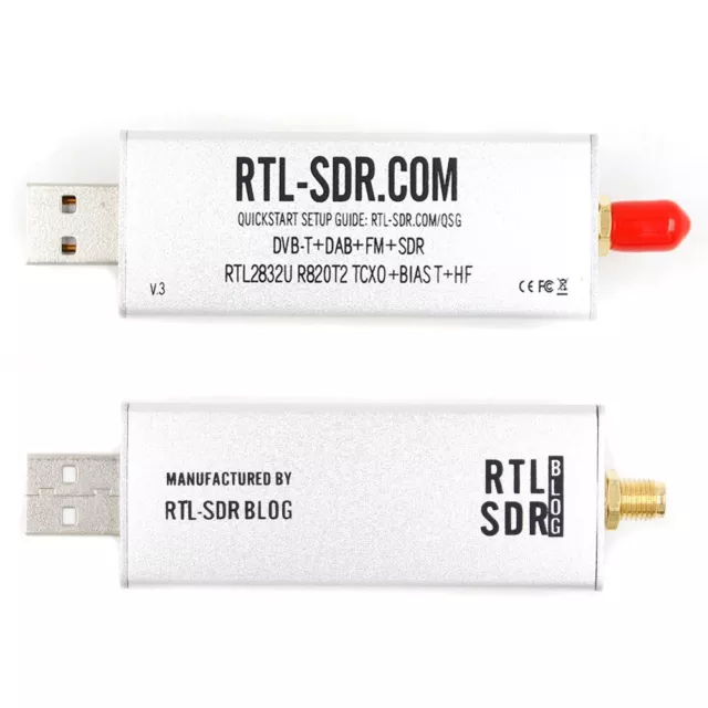 Dongle Radio Receiver Dipole HF Multipurpose RTL-SDR Blog RTL2832U Radio