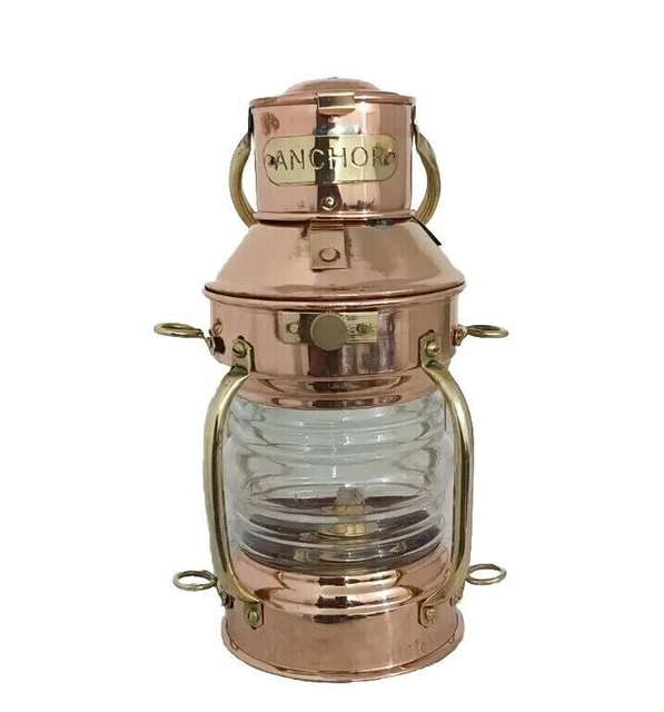 ANCIENNE APPLIQUE LAMPE Bateau / Marine Murale En Laiton EUR 24,00