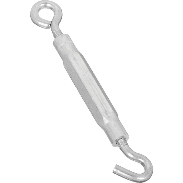National 7/32 In. x 6-1/2 In. Zinc Hook & Eye Turnbuckle N221853 Pack of 10