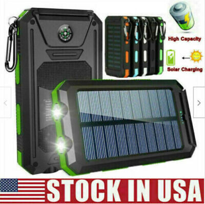 2022 Super Powerful USB Portable Charger Solar Power Bank For Cell Phone
