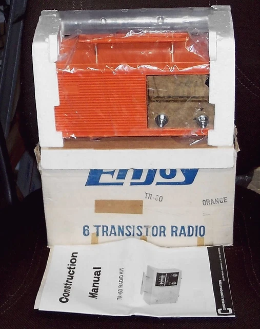 VINTAGE AM TRANSISTOR radio KIT UNBUILT portable receiver DIY