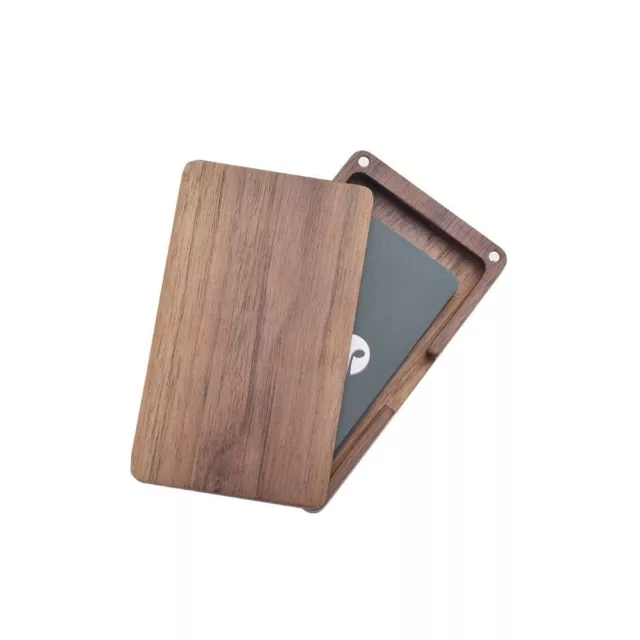 Wood Color Solid Wood Credit Card Box Business Gift  Office