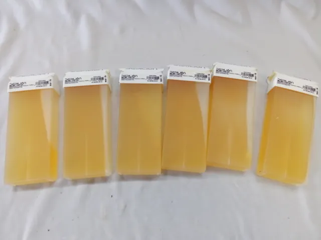 lot de 8 Cartouches de cire tiède à épiler liposoluble - miel "DEPILION" 100ml