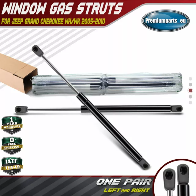 2x Rear Window Glass Gas Struts for Jeep Grand Cherokee MKIII MK3 2005-2010 SUV