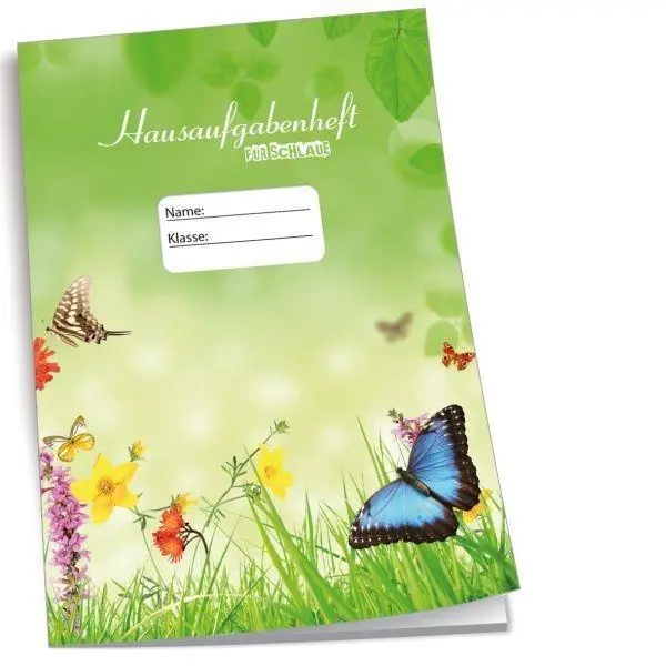 Trötsch Hausaufgabenheft für Schlaue - Natur, A5, 96 Seiten, Stundenpläne
