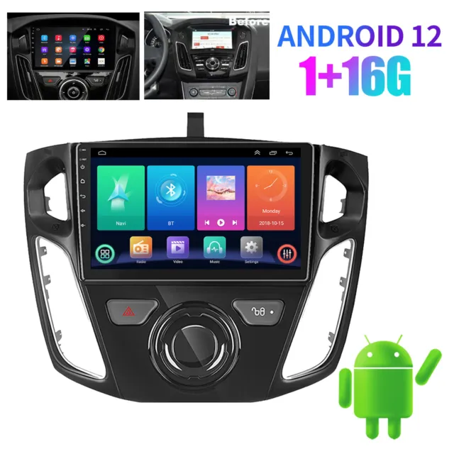 For 2012-2015 Ford Focus 9" Android 12 Car Stereo Radio GPS Navi Player 16GB