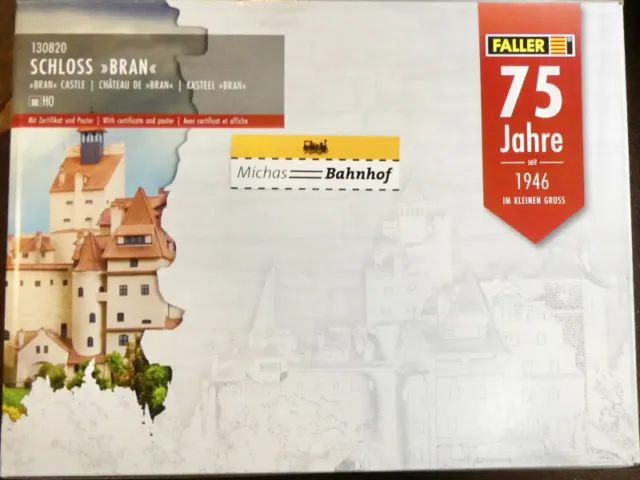 Faller 130820 Château Bran Kit de Montage Jamais-Assemblé Modèle Neuf H0 1:87 3