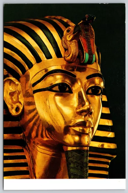 Gold Mummy Mask - Reign of Tutankhamun Egyptian Museum Cairo (6 X 4 in) Postcard