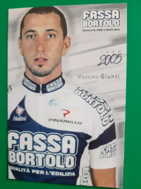 CYCLISME carte cycliste MASSIMO GIUNTI équipe FASSA BORTOLO 2005