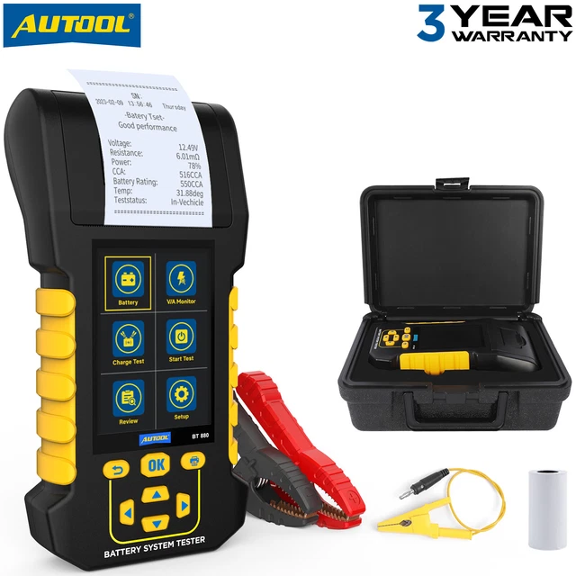 Auto Battery Tester Start Load Test Power leakage Tester Data Review 8~30V DC US