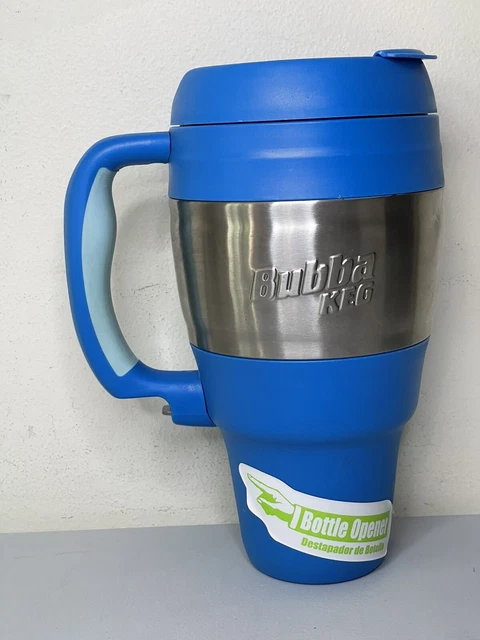 Bubba Keg - 34 oz/ 1 L Stainless Steel Insulated Travel Mug Blue W/Bottle Opener