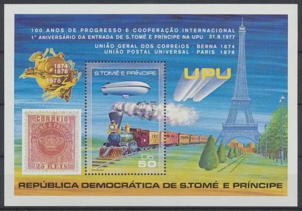 Sao Tome + Principe, Eisenbahn, MiNr. Block 17 A, postfrisch - 601737