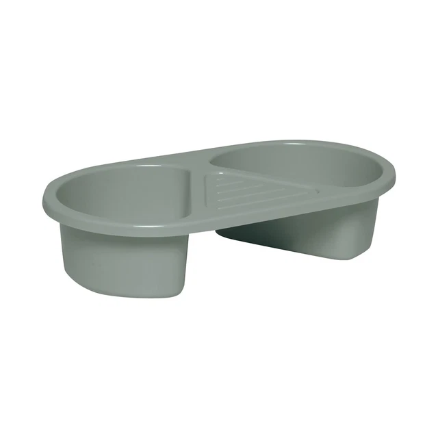 Bebe-Jou Waschschüssel Waschbecken mit 2 Fächern und Ablage Breeze Green NEU