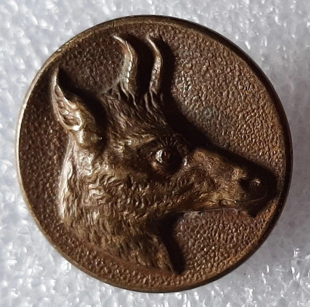 ANCIEN BOUTON VENERIE ÉQUIPAGE CHASSE CERF . 16 MM . | UK
