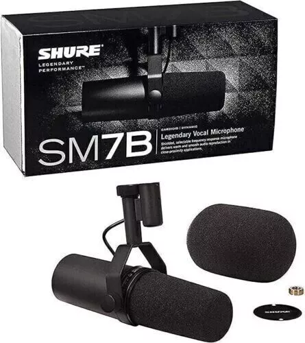 Microphone Shure SM7B Cardioid Dynamic Profession Legendary Performance Vocal DE