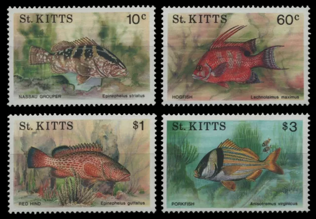 St. Kitts 1991 - Mi-Nr. 312-315 ** - MNH - Fische / Fish