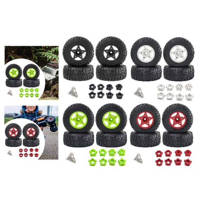 Lot De 4 Roues Pour Voiture à Pédales - Jouet Ancien - Occasion