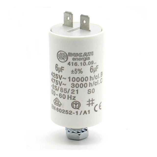 Condensatore DUCATI ENERGIA 35 µF – 425/475 V – Modello 416.25.2564 / 60252-1/A1