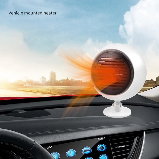 Ventilateur chauffant portable 12 V Stay Clear on the Road pour défogging pare-