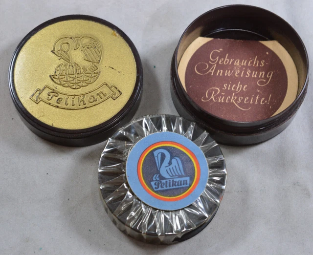 Antike Pelikan Bakelit Schachtel Mit Originalem Schreibmaschienen Band - Um 1930