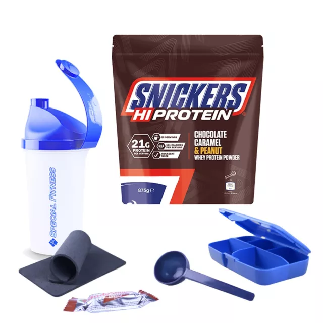 36,45€/kg Snickers Hi Protein Powder, 875g Eiweiß Sport FItness Ernährung+ BONUS