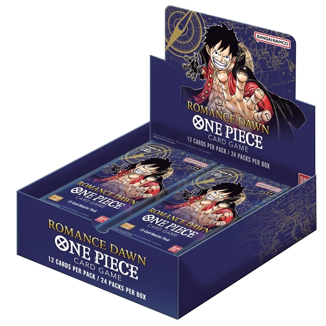 ONE PIECE TCG Booster Box ROMANCE DAWN OP1 + OP2 English Sealed IN HAND