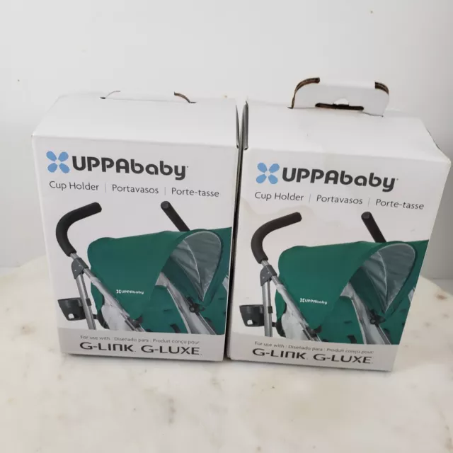 Lot of 2 UPPAbaby Umbrella Stroller Cup Holder G-LINK/G-LUXE Gray