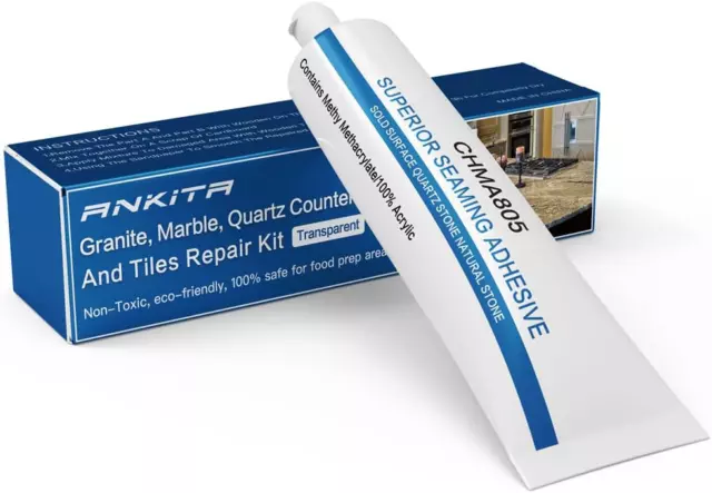 Granite, Marble and Quartz Countertops chip Repair Kit - Fix Nicks, Chips, or on