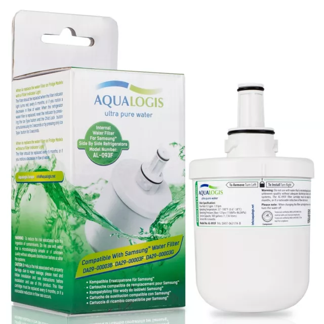 Aqualogis AL-093F Fridge Filter Fits Samsung Aqua-Pure DA29-00003F Hafin1Exp