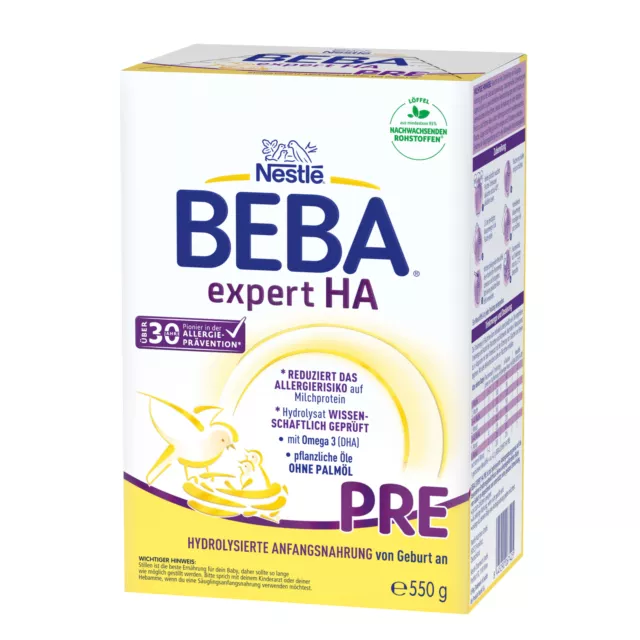 Nestle BEBA Expert HA Pre Anfangs Milch für Babys ab Geburt, Babynahrung