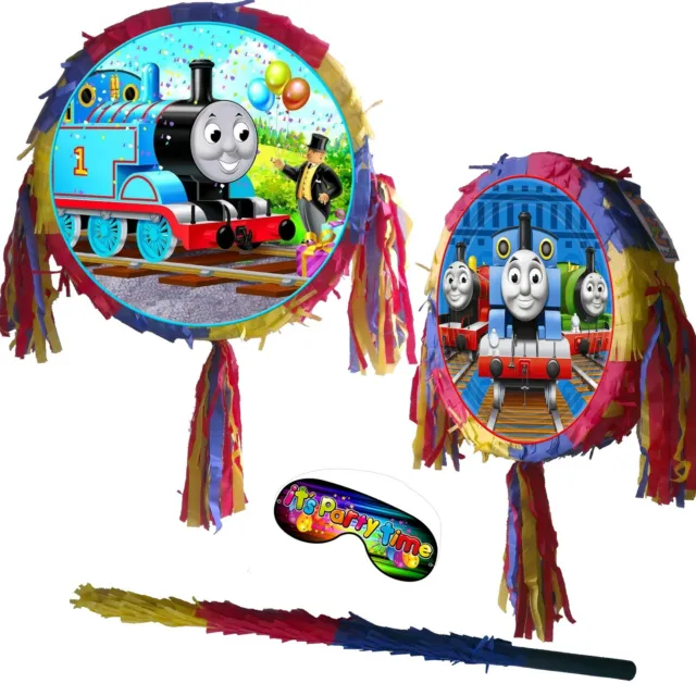 Tank Piñata set Kids Smash Party Fun Thomas Chu Choo Engine The Train locomotive