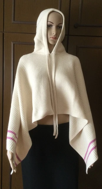 PONCHO EN LAINE Et Cachemire Max Mara Femme Beige Rose Couleur Taille M With EUR 67 60 PicClick FR