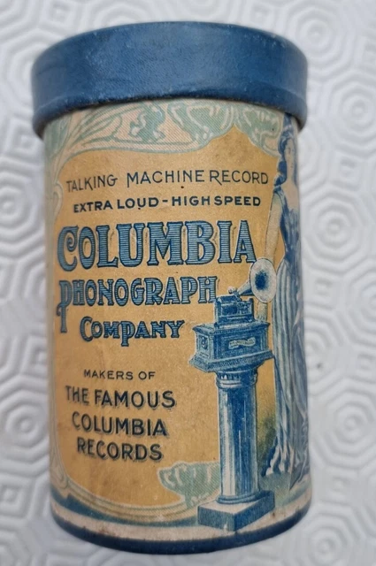 Columbia Phonograph WAX Cylinder No 15162 BLUE DANUBE Columbia Orchestra -GT4