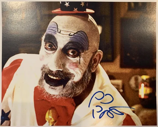 Sid Haig Signed 8x10 Photo Certificate Hologram Captain Spaulding Devils Rejects