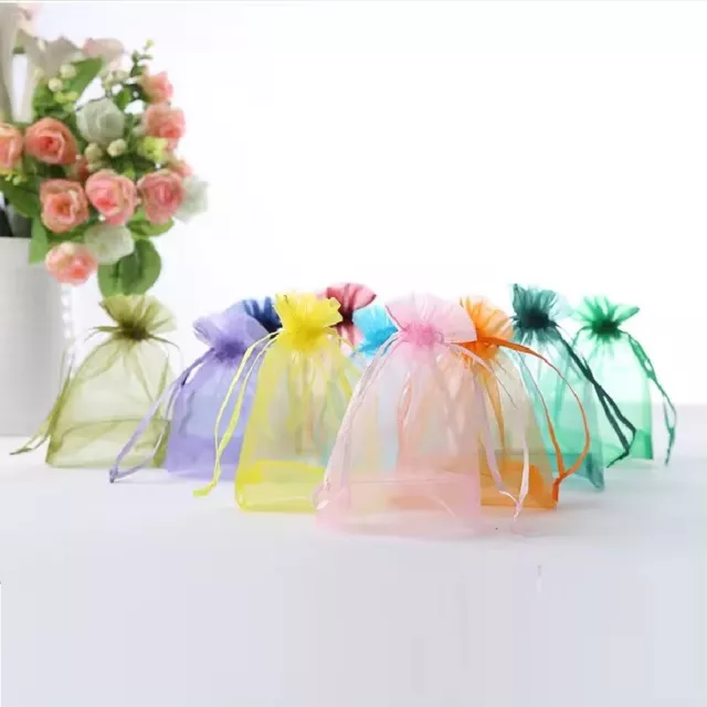 10-100pcs Organza Bag Sheer Bags Candy Packaging Jewellery Gift Wedding Pouch AU
