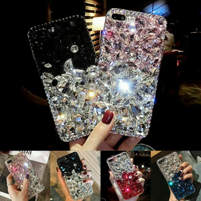 Fashion Bling Glitter Crystal Diamond Women Rhinestone Phone Case Cover
