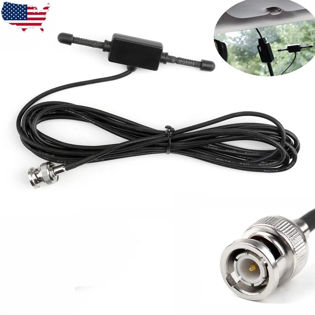 BNC MOBILE RADIO Antenna Window Mount Scanner Radio Digital Analog Wide