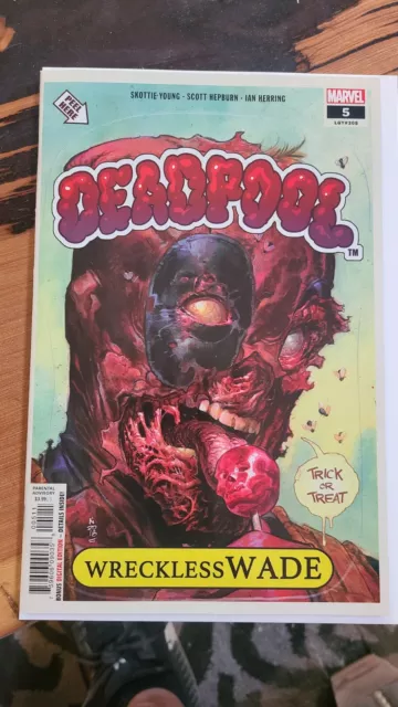 Marvel Deadpool #5 Garbage Pail Kids Variant Cover Wreckless Wade