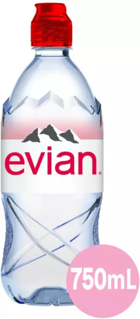 Evian Natural Mineral Water (1L x12, 1.5L x12, 330ml x24, 500ml x24, 750ml x12)