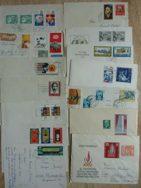 ca. 35 Briefe Posten DDR gelaufen  , aus grosser Sammlung