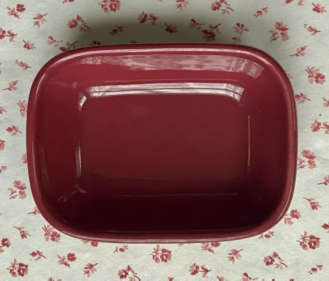 Vintage Workshops of Gerald E. Henn Pottery Cranberry Red Jewelware Treat Dish