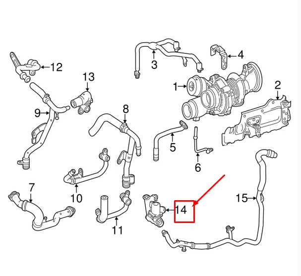 NEW MERCEDESBENZ C W205 Engine ShutOff Valve A1772000131 Genuine £121