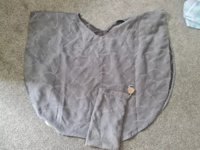 LOVED BABY Nursing Cover Breastfeeding Cover Grey With storage Bag