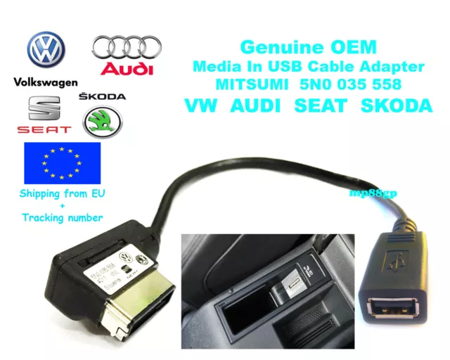 Kabel Adapter 5 N0 035 554 K Original VW Media-In iPhone Lightning