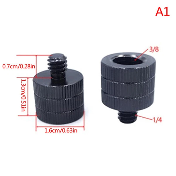 Adaptador convertidor de montaje en tornillo de 1/4 a M4 M5 M6 M8 M10 macho a hembra